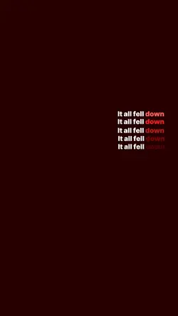 it all fell down.