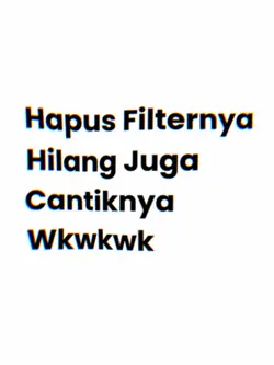 Hapus Filternya 