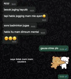 saya tidak main main