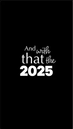 and with that 2025