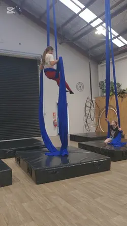 aerial drops on silk