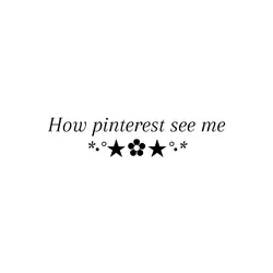 how pinterest see me
