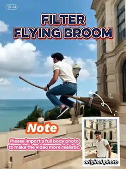 Filter flying broom