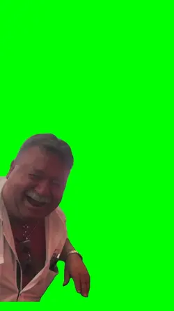 green screen laugh