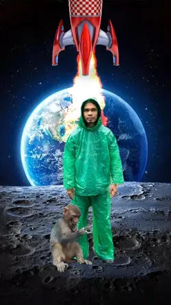 Walking to the moon