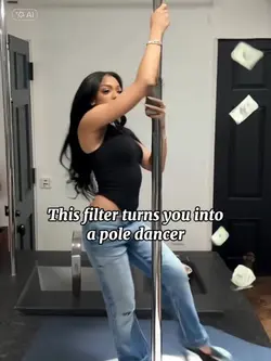 Into a pole dancer
