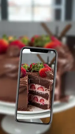 Strawberry Chocolate Slice Reveal