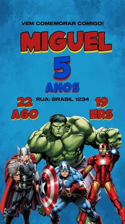CONVITE HERÓIS 
