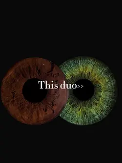green and brown eyes