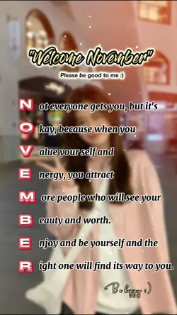 hello November 