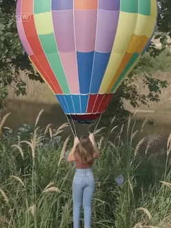 hot air balloon tren