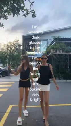 Wearing Dark Glasses