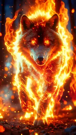 wolf hot ai edit