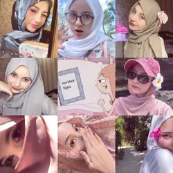 non black hijab tren