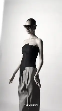 Behind photo model 