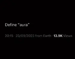 “Define aura”