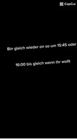 Bin gleich on 