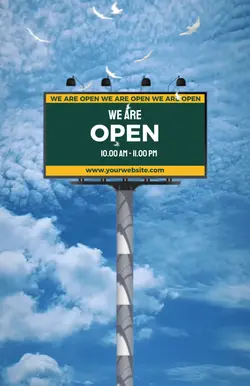 We Are Open Bilboard