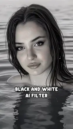 black and white