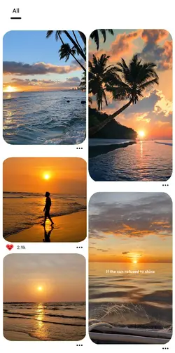 sunset collage