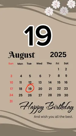 birthday 19 August 