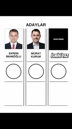 SEÇİM OY ŞABLONU 