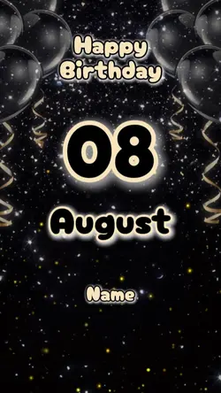 HBD 8 AGUSTUS 