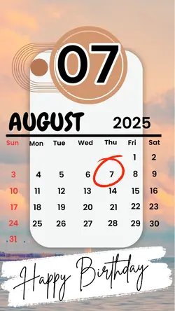 birthday 07 August