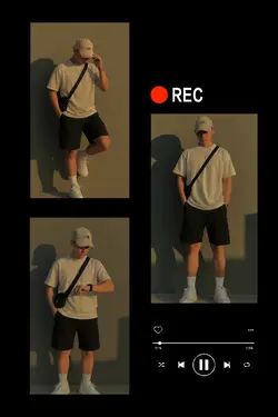 3 photos template