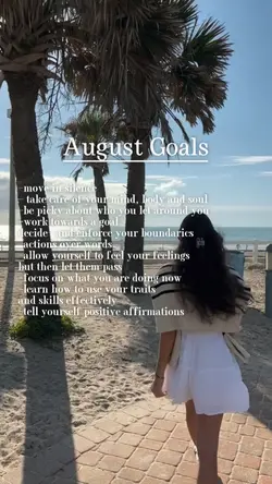 August goals 