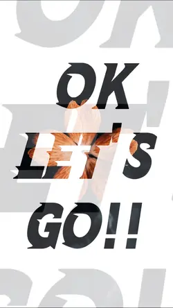 Ok Let's Go!!