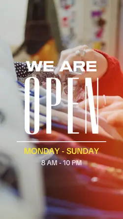 We are open