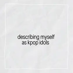 Describing myself