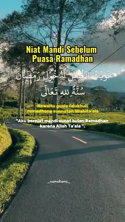 Niat Mandi Ramadhan