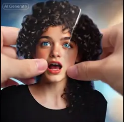 Tearing paper effect