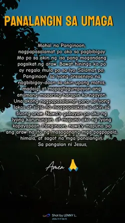 PANALANGIN SA UMAGA
