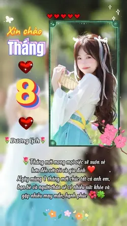 Xin Chào Tháng 8