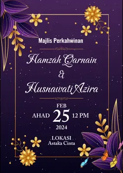 KAD KAWIN PURPLE 