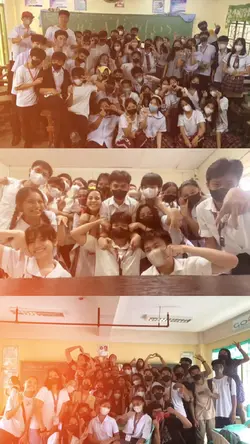 3pics w classmate: