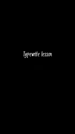 typewrite lesson.