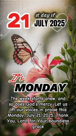 it's Monday 