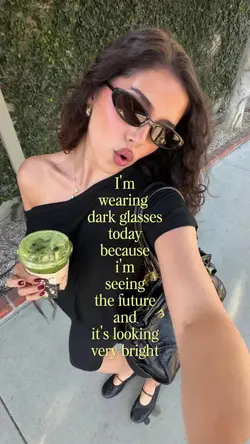 dark glasses trend