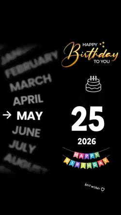 birthday 25 may 2026