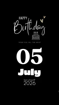 BIRTHDAY 05 JULY