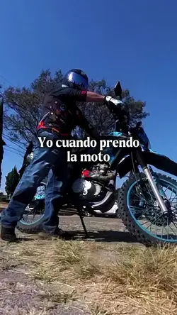 Prendiendo la moto 