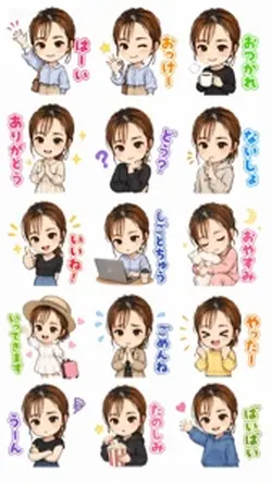 自分スタンプ💕