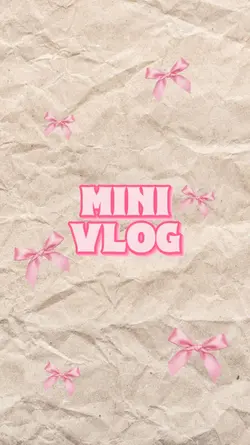 Mini Vlog Intro