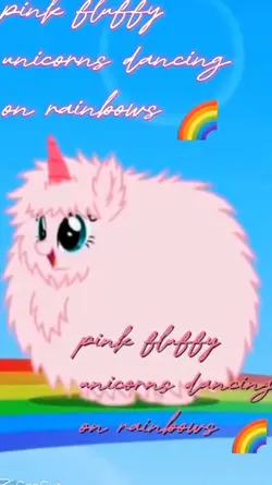 Pink fluffy unicorn