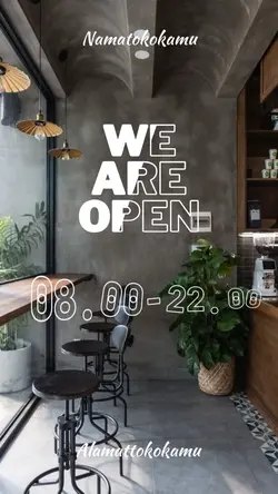 We Are Open Template
