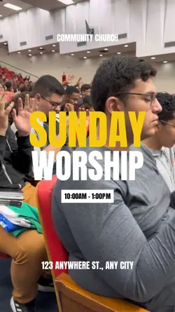 Church Promotion Sunday Worship 